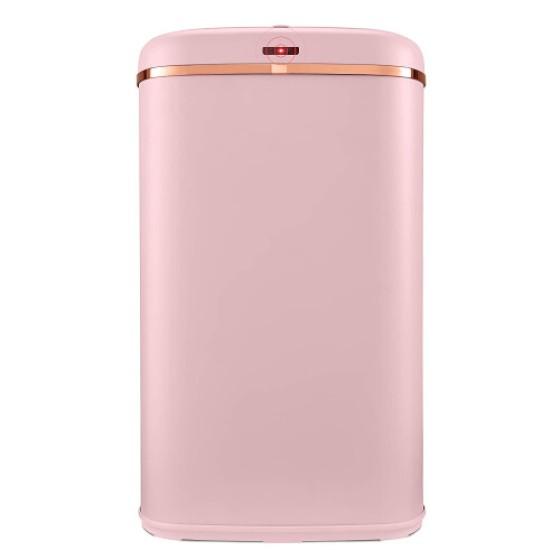 Tower Cavaletto 58L スクエアセンサーゴミ箱、ピンクとスタイリッシュなローズゴールド